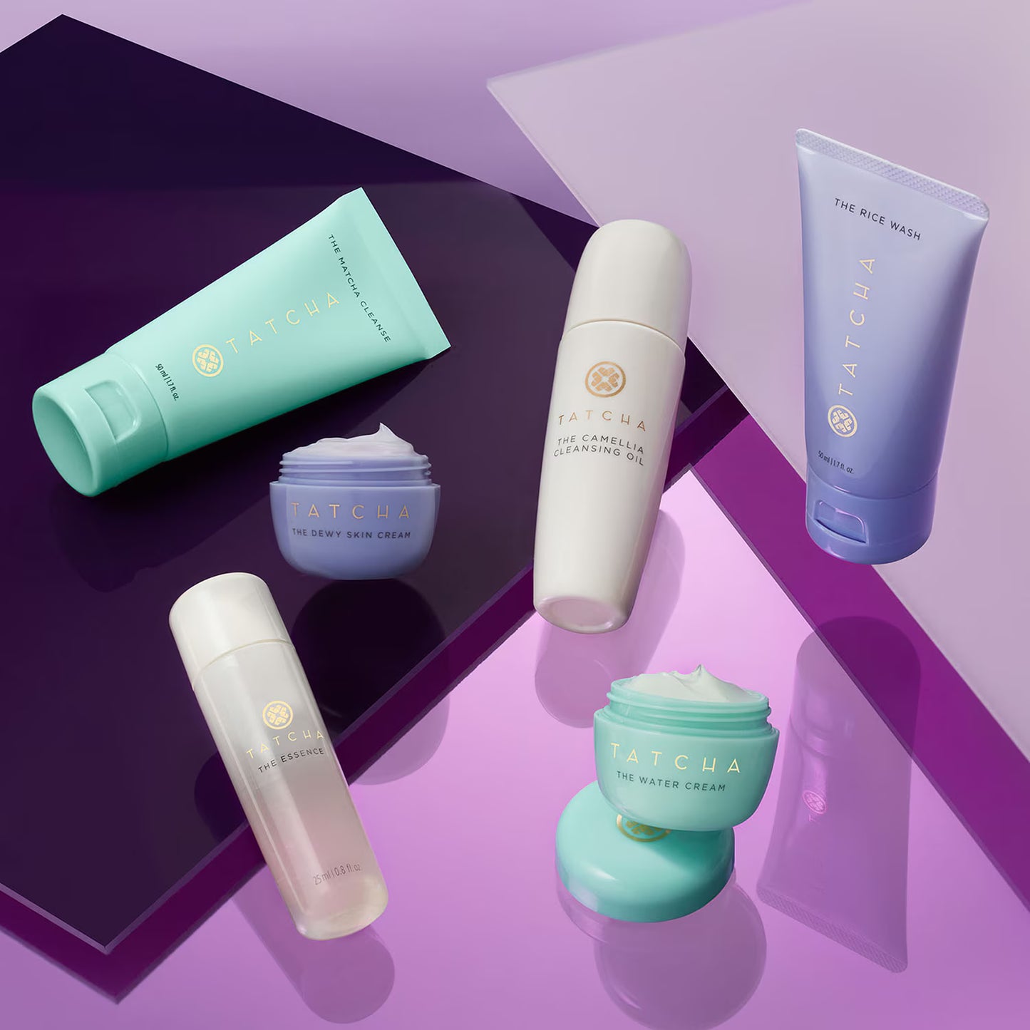 TATCHA Glow Giving Mini Favourites - Prabangus mini veido ir lūpų priežiūros rinkinys