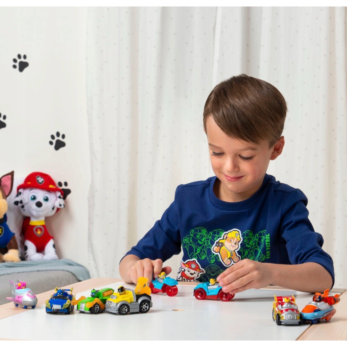 Käpapatrulli Mighty Pups 8-osaline metallist sõidukikomplekt