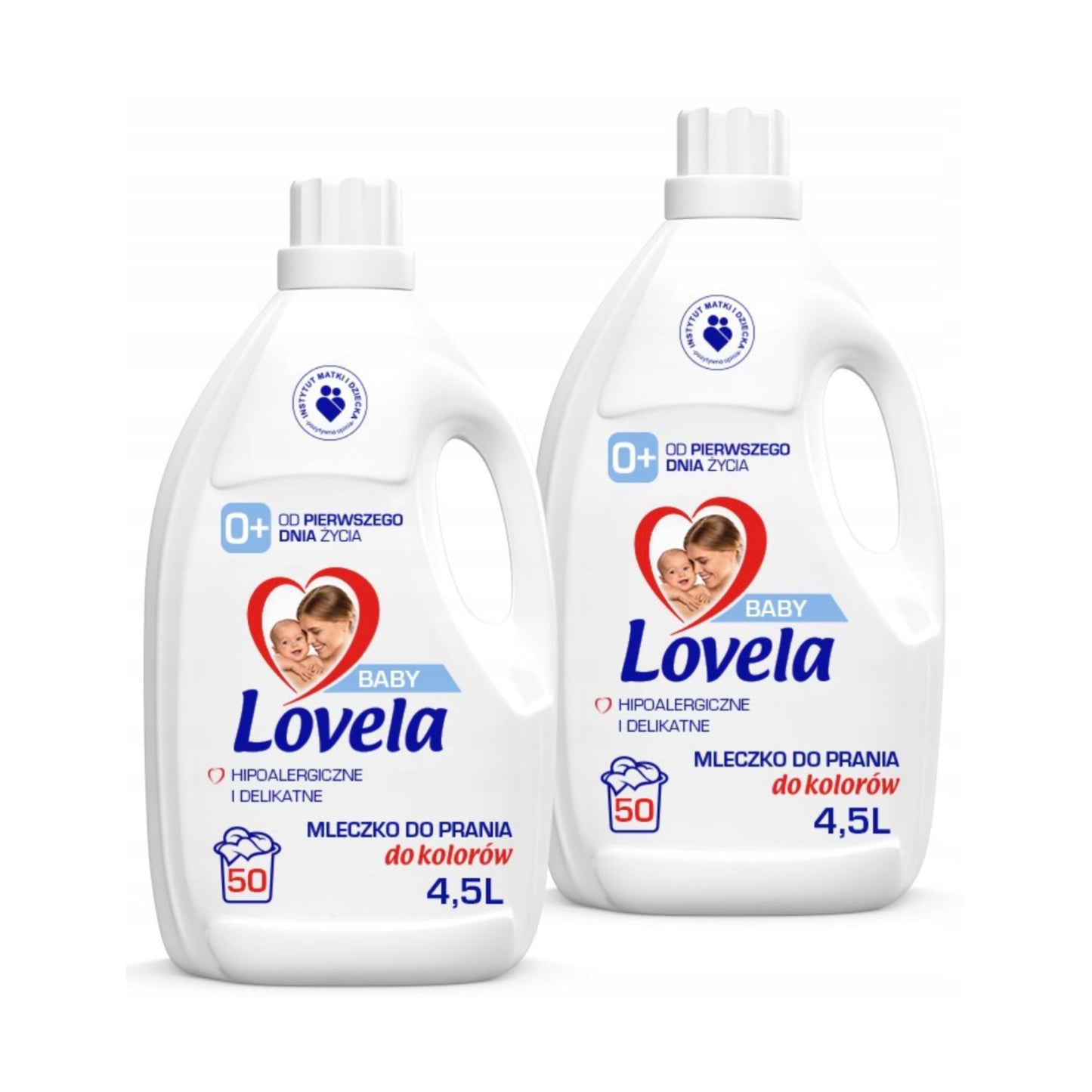 Lovela Baby hipoalerginis skalbimo skystis spalvotiems kūdikių drabužiams – 2 × 4,5 l (100 skalbimų)