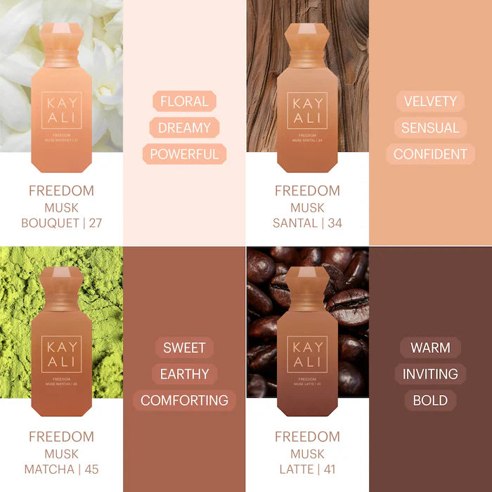 KAYALI Musk Obsessions Miniature Set – Freedom Collection (riboto leidimo)