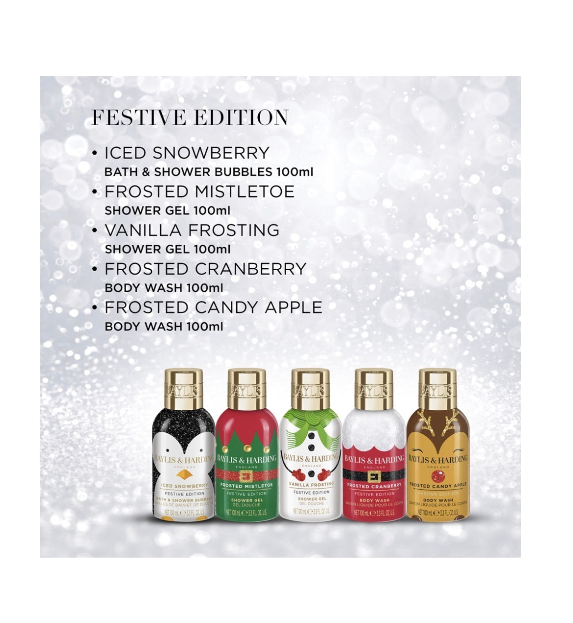 Baylis & Harding “Festive Edition Luxury Assorted Bathing” – prabangi kalėdinė maudynių dovanų kolekcija