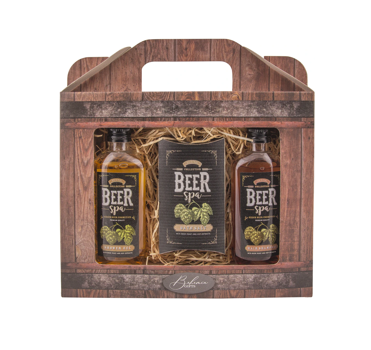 „Bohemia Gifts & Cosmetics“ Beer Spa vyrų dovanų rinkinys voniai