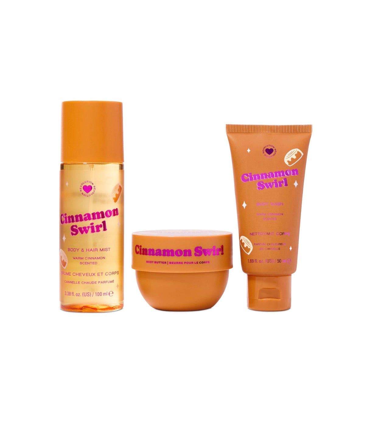 I Heart Revolution kaneeli keerise kehahoolduskomplekt jõuludeks (3 tk)