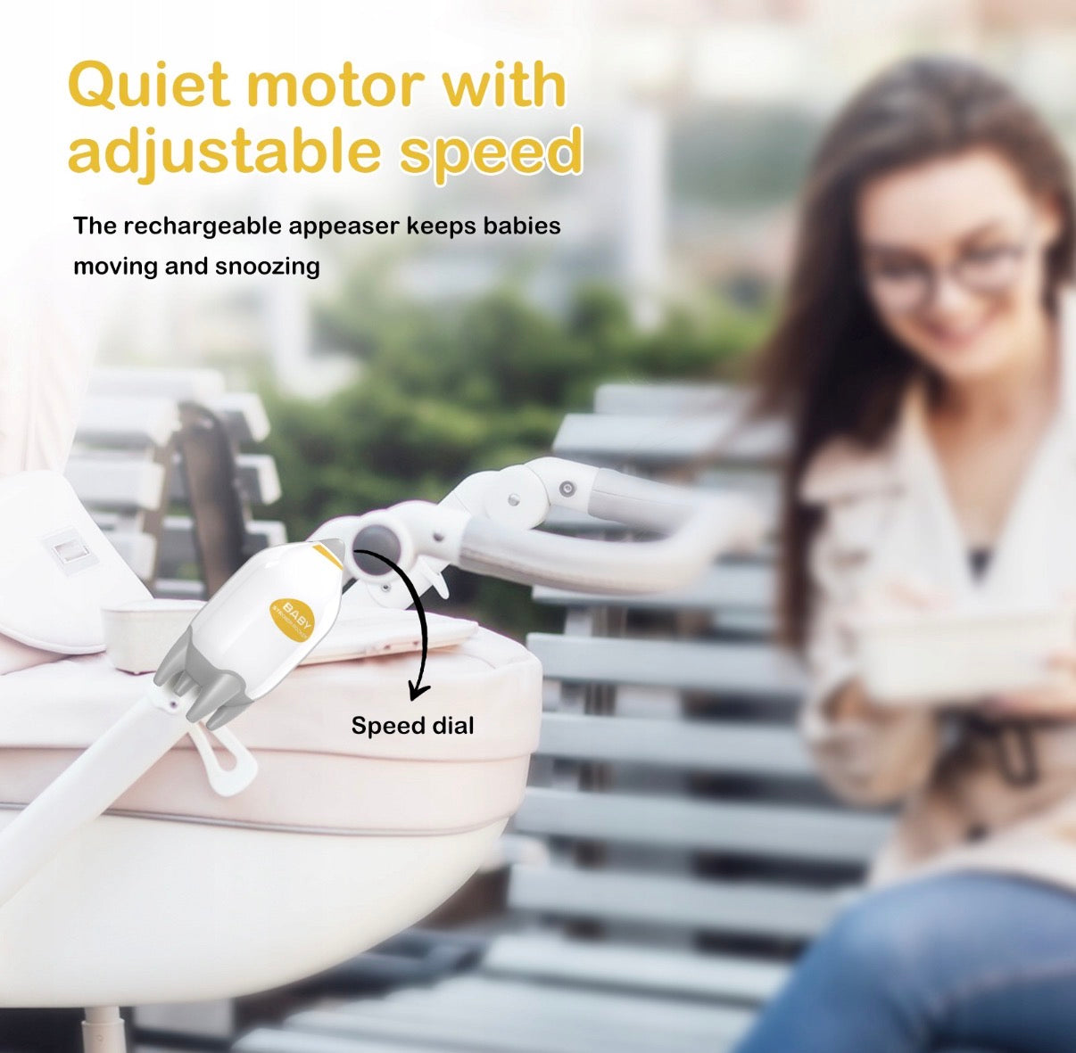 Baby Rocker - Automatinis kūdikio vežimėlio supimo įrenginys