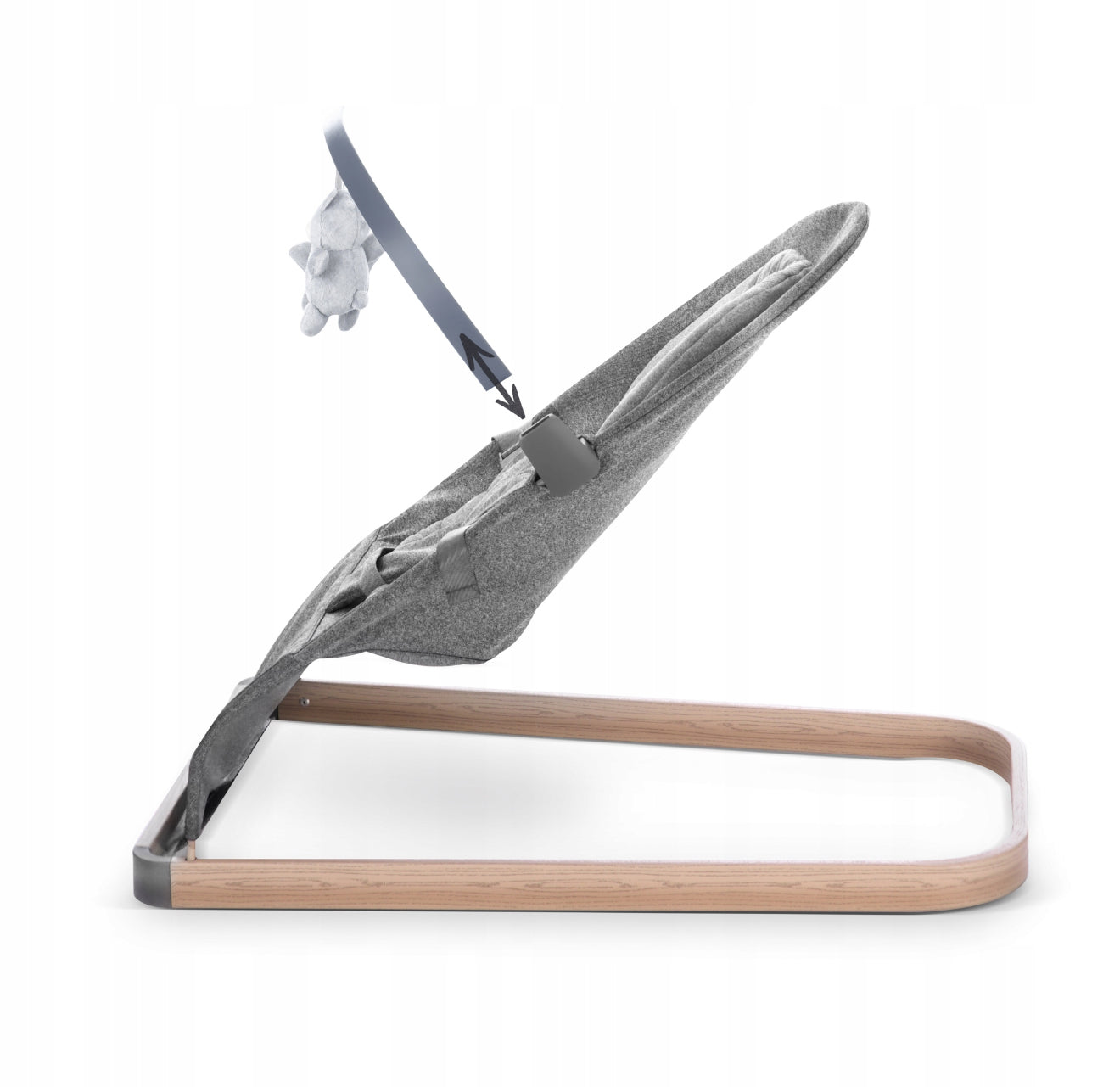 Neno Chiaro „Graphite“ skandinaviško dizaino gultukas kūdikiams