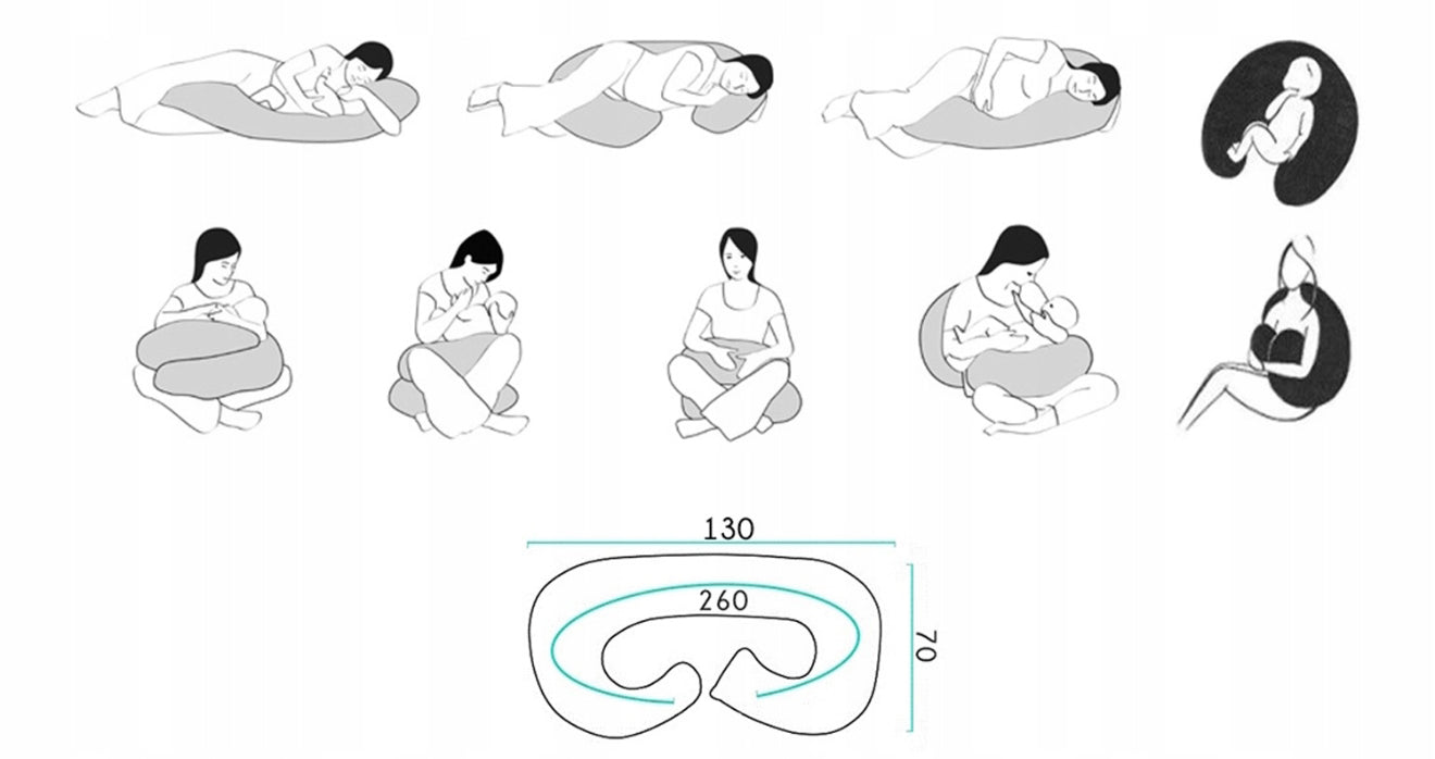 Nėštumo pagalvė BK-Loo pilka
