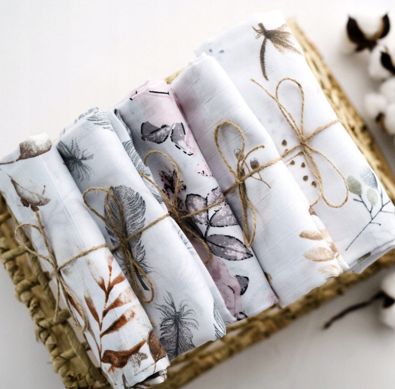 BabyU musliinist beebimähkmekomplekt, 5-osaline