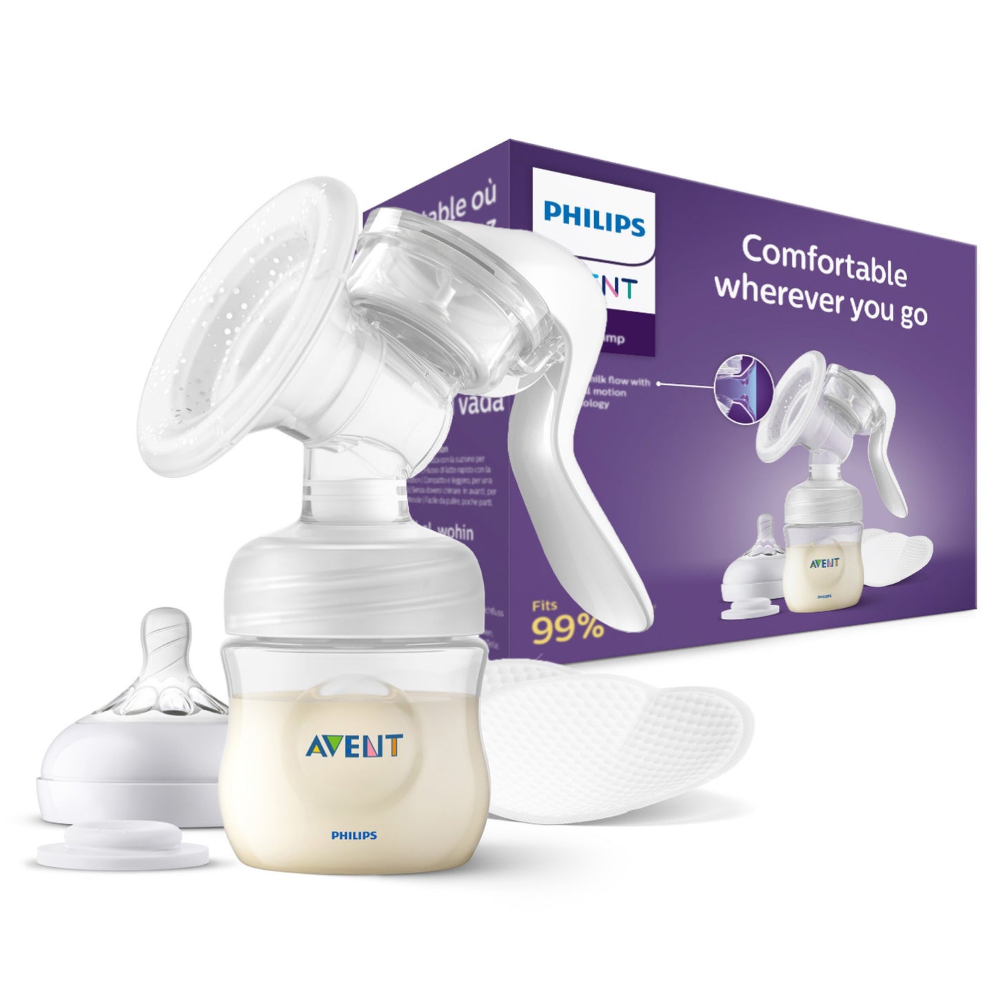 PHILIPS AVENT 83005 rankinis pientraukis su buteliuku, SCF430/10
