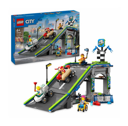 LEGO® City 60460 „No Limits“ Lenktynių trasa su rampos pakilimu