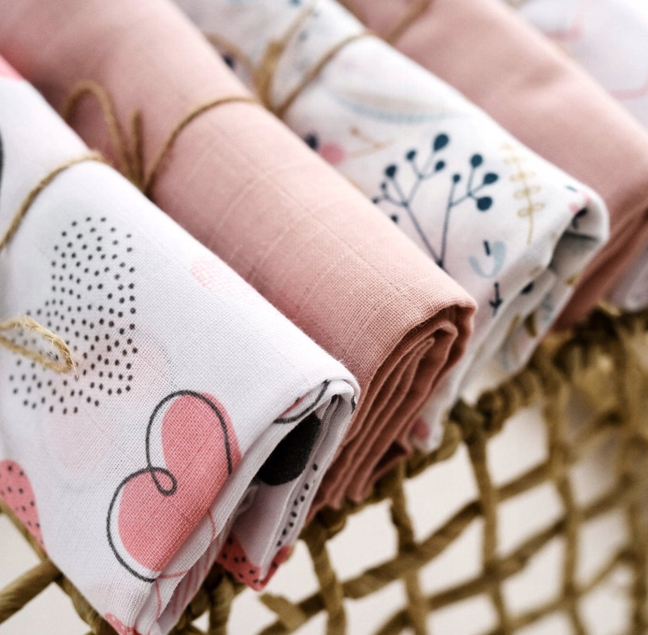 „BabyU“ Muslino merliukai kūdikiui, 5 vnt. rinkinys