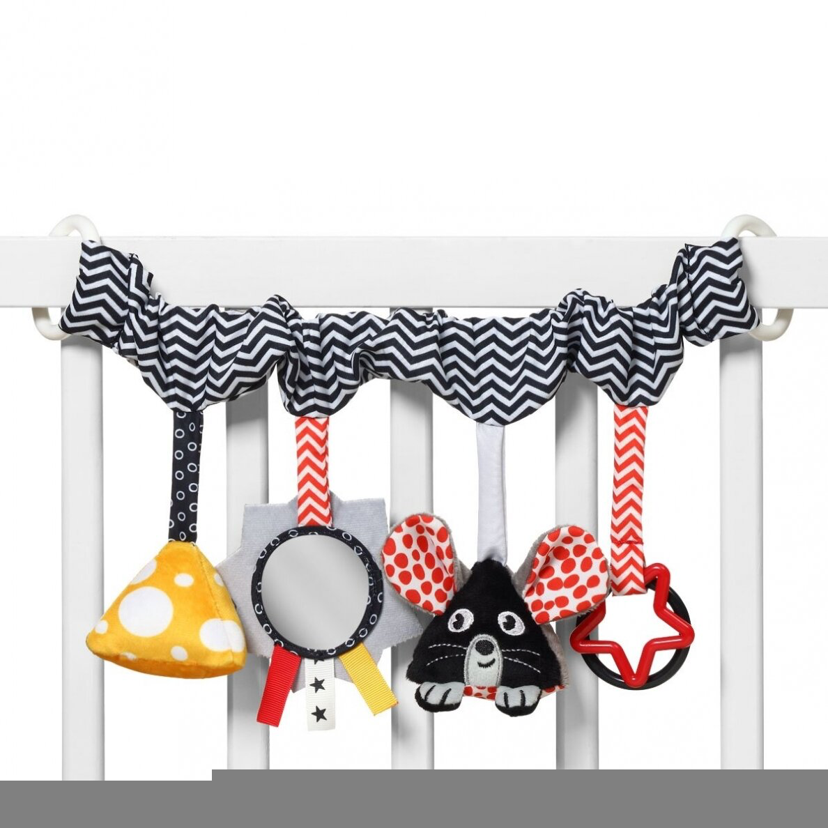 BabyOno kontrastsensoorne jalutuskäru-turvatooli mänguasi