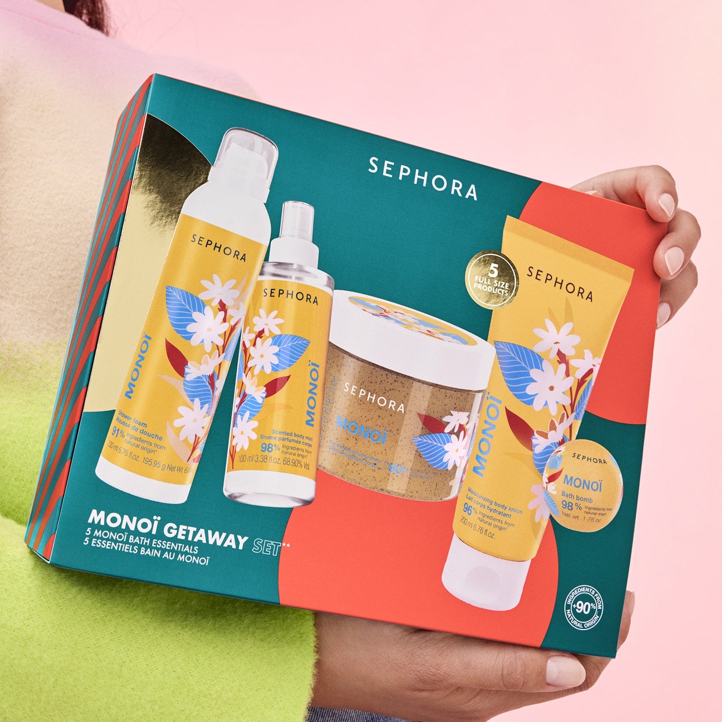 SEPHORA Monoi kehahoolduskomplekt – 5-osaline eksootiline kinkekomplekt