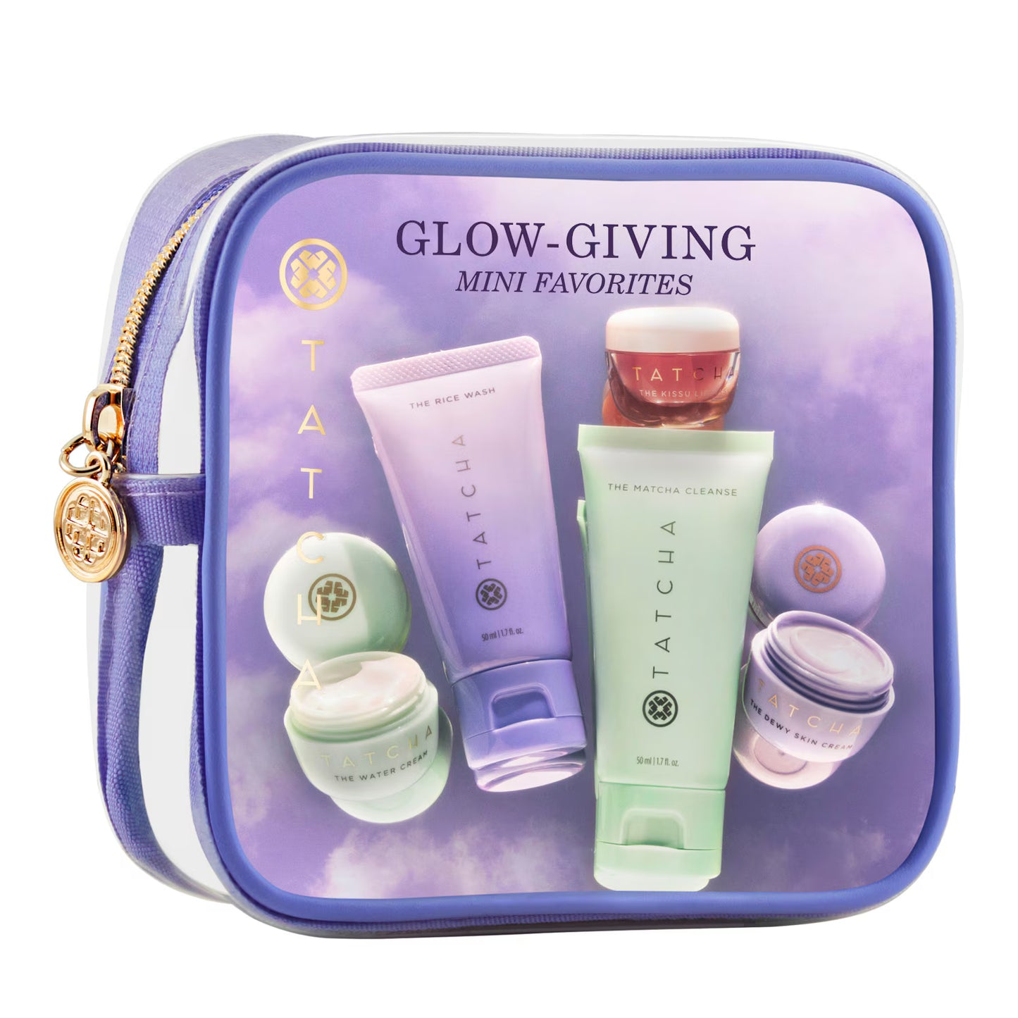 TATCHA Glow Giving Mini Favourites - Prabangus mini veido ir lūpų priežiūros rinkinys