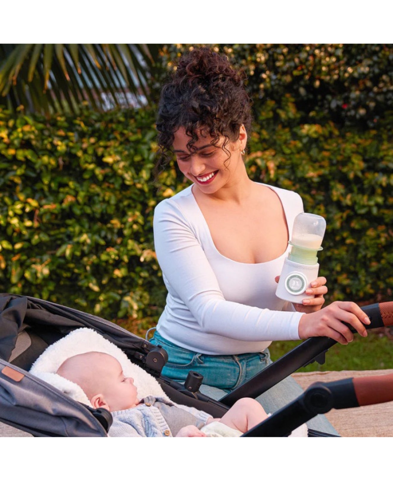 MOMCOZY Įkraunamas kelioninis buteliukų šildytuvas