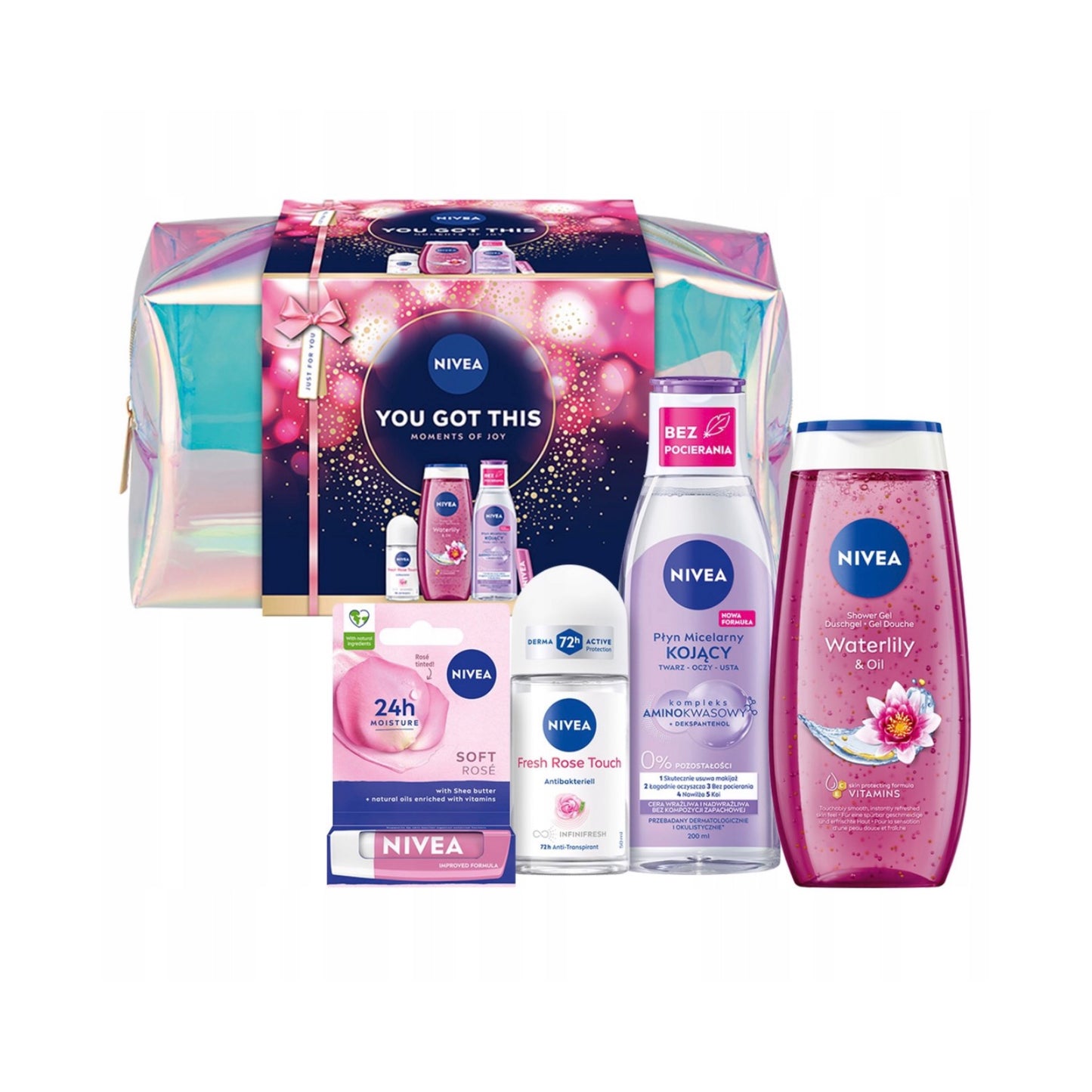 NIVEA „You Got This“ Moters Kosmetikos Rinkinys su Dovanų Kosmetine