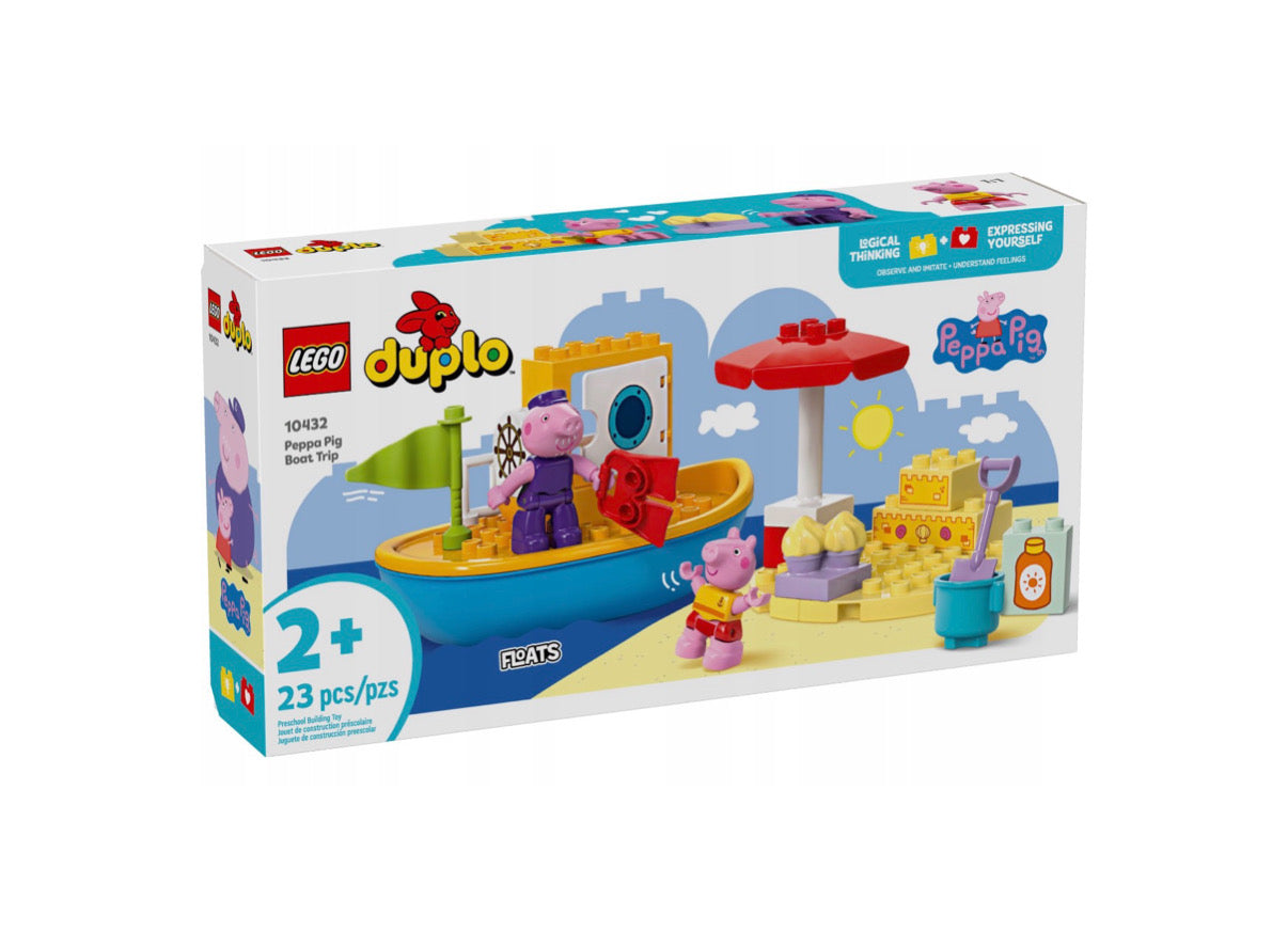 LEGO® DUPLO® Peppa Pig – paadisõidu ja rannakomplekt