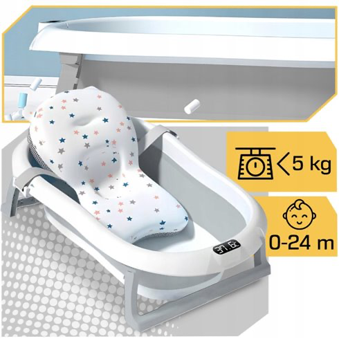 Kokkupandav vann termomeetri ja padjaga, hall