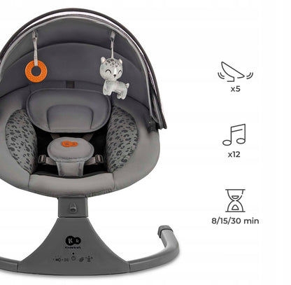 Kinderkraft LUMI 2 - Elektrinis supamas gultukas su Bluetooth