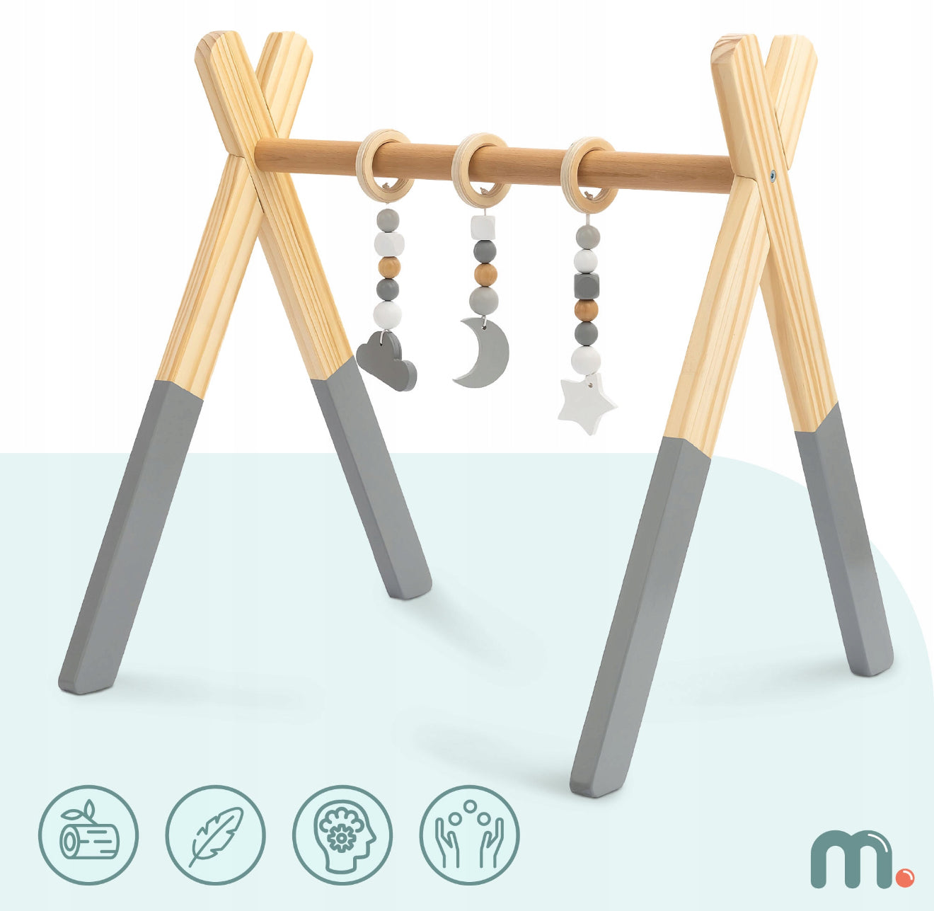 Mamabrum beebimänguasi - puidust hariv mänguasi beebidele