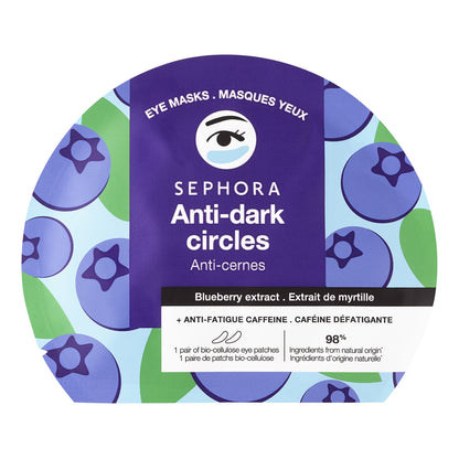 SEPHORA COLLECTION Anti-Fatigue – Bioceliuliozinės paakių kaukės su kofeinu