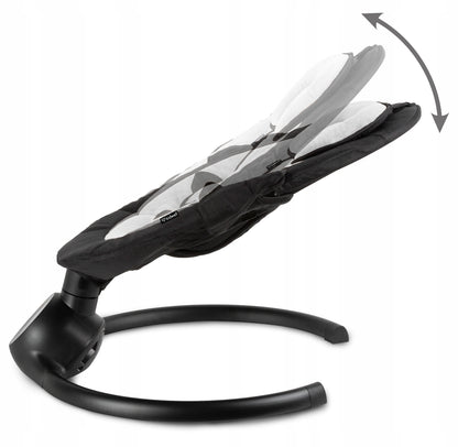 Kidwell REVE 2in1 Elektrinis kūdikio gultukas–supynė (juodas/sidabrinis)