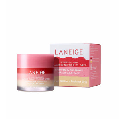 LANEIGE Lip Sleeping Mask Strawberry Shortcake – naktinė lūpų kaukė intensyviam drėkinimui