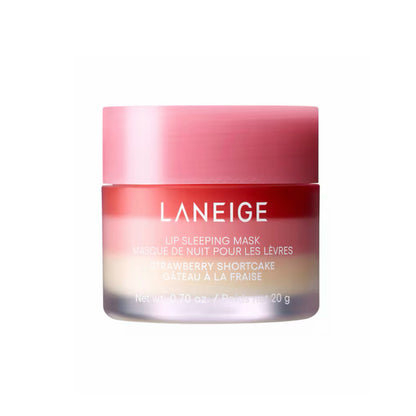 LANEIGE Lip Sleeping Mask Strawberry Shortcake – naktinė lūpų kaukė intensyviam drėkinimui