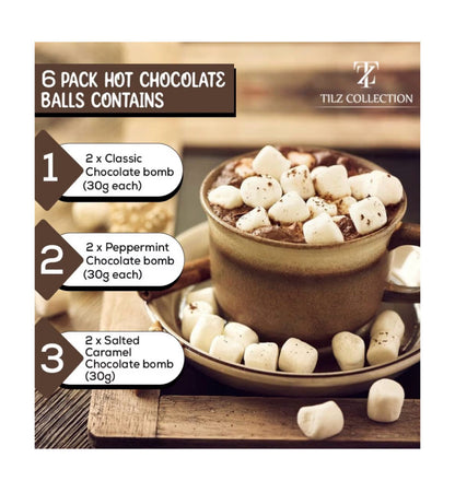 Karštos Šokolado Bombos su Zefyriukais – 6 vnt.