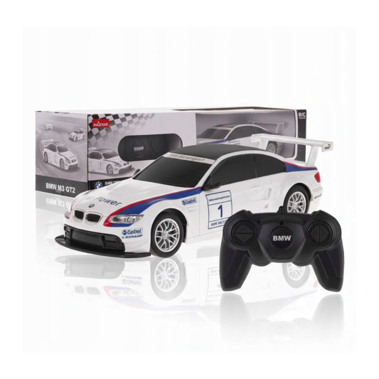 Nuotolinio valdymo automobilis BMW M3 1:24 – RC sportinis modelis vaikams (balta)