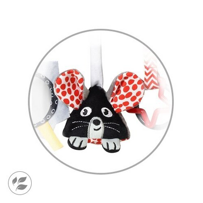 BabyOno kontrastsensoorne jalutuskäru-turvatooli mänguasi