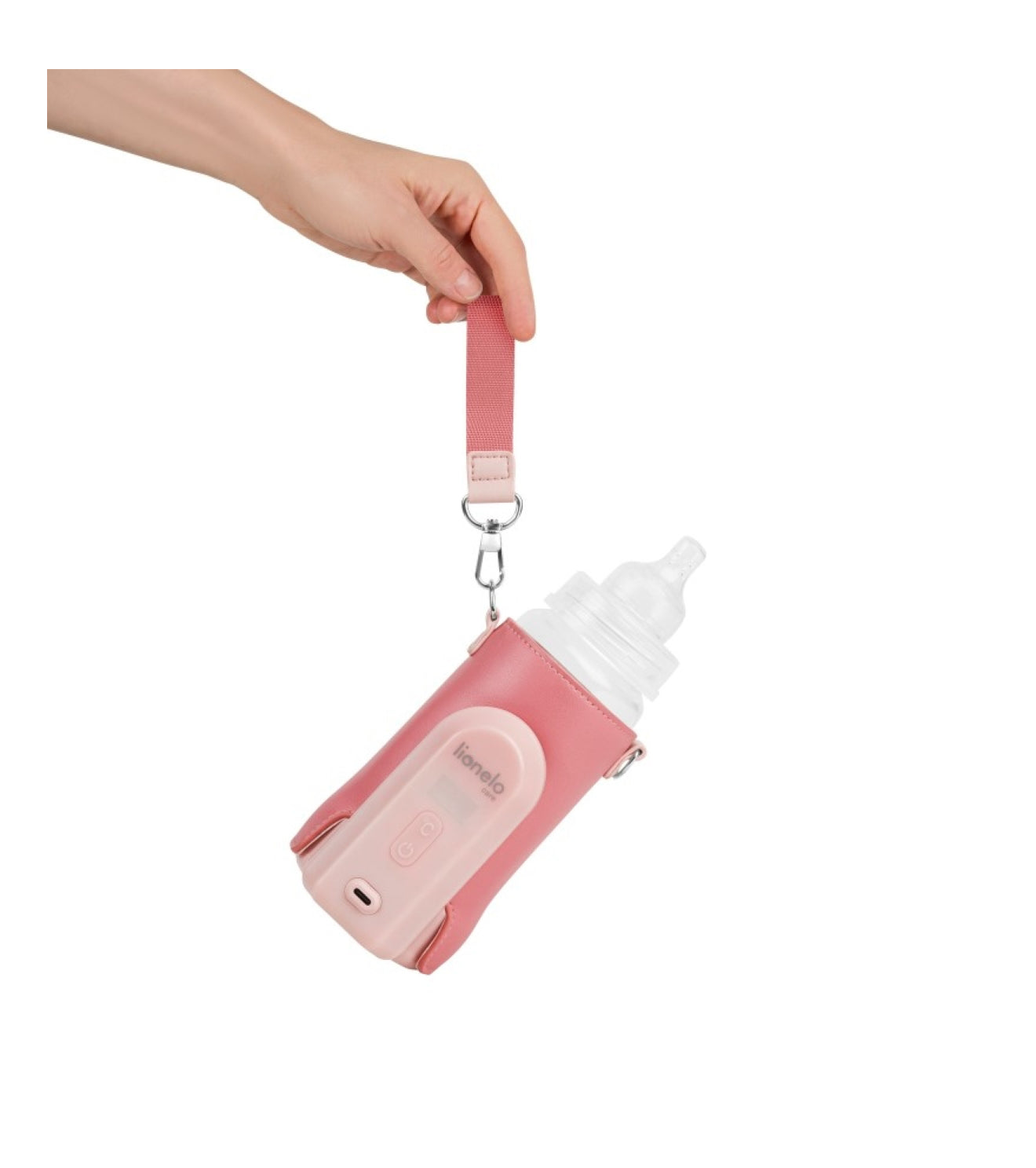 LIONEL pudelisoojendaja THERMUP GO EVO, korallroosa