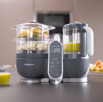 BABYMOOV Nutribaby+ daugiafunkcinis maisto gaminimo prietaisas Grey