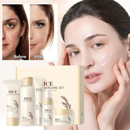 Radiant Glow & Even Tone - Korejietiškas ryžių odos priežiūros rinkinys