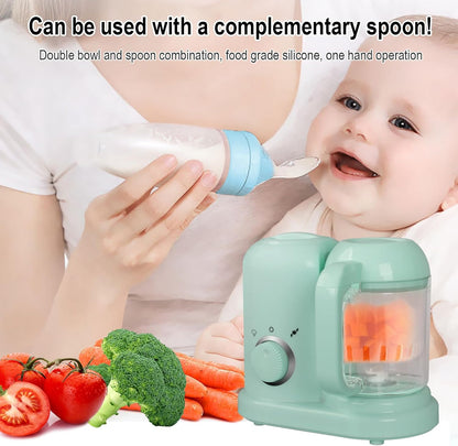 HOAPIN 4in1 kūdikių maisto garintuvas - trintuvas (žalias)