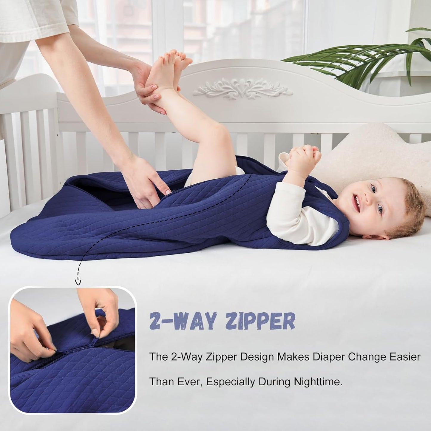 Yoofoss talvine beebimagamiskott (sinine) 2.5 TOG (3-6 kuud 67cm)