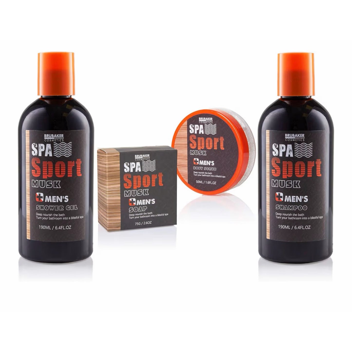 Vyrų kūno priežiūros rinkinys – 8 dalių dovanų rinkinys