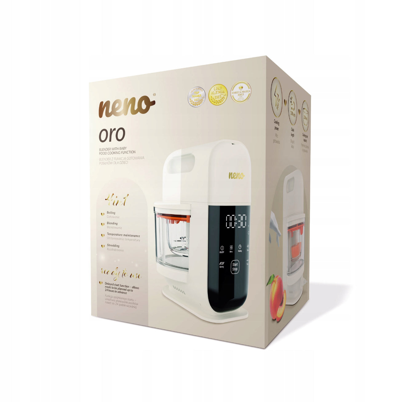 Neno Oro 4in1 - Kūdikių maisto gaminimo aparatas