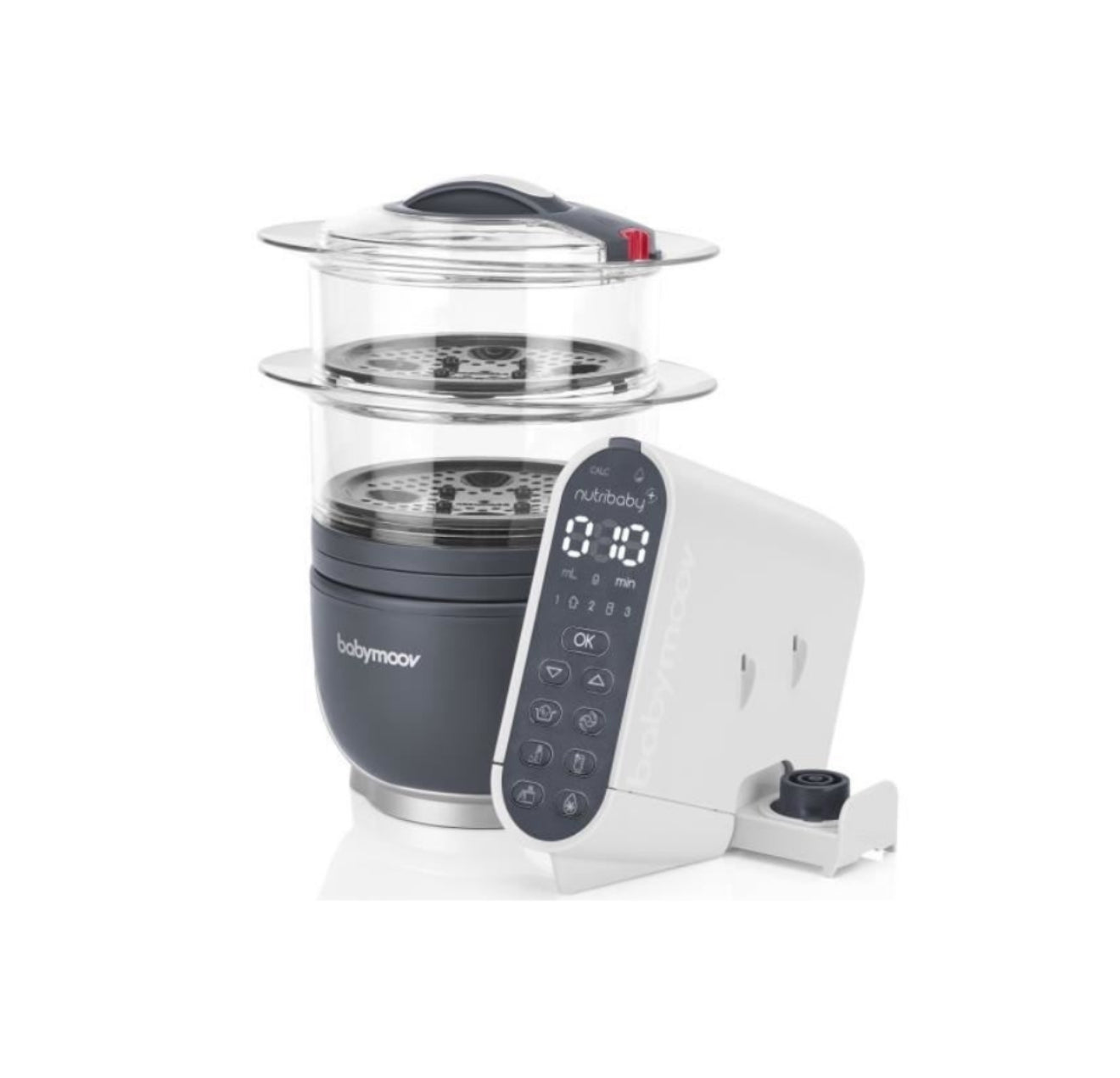 BABYMOOV Nutribaby+ daugiafunkcinis maisto gaminimo prietaisas Grey