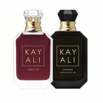 KAYALI Vanilla | 28 & Oudgasm Vanilla Oud | 36 – parfumuotas vanduo (Duo rinkinys)