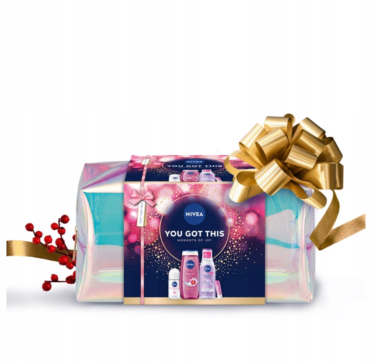 NIVEA „You Got This“ Moters Kosmetikos Rinkinys su Dovanų Kosmetine