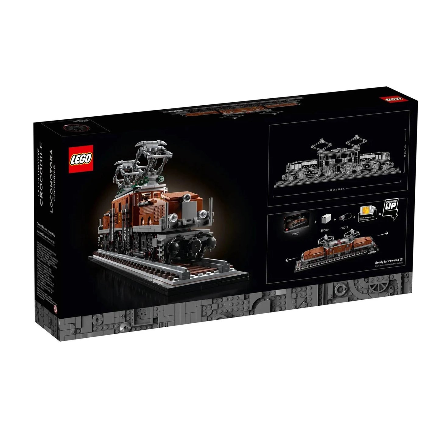 LEGO® 10277  Icons Krokodilų lokomotyvas, 1271 vnt.