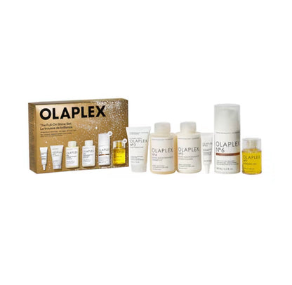 OLAPLEX The Full-On Shine Set juuste tugevdamise ja läike komplekt