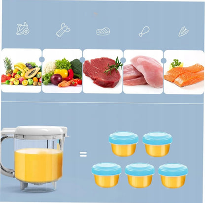 Multifunktsionaalne 5-ühes beebitoidukombain - aurutamine, kuumutamine, sulatamine ja segamine