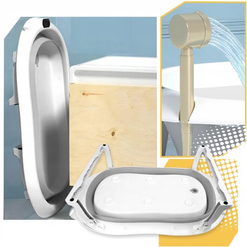 Kokkupandav vann termomeetri ja padjaga, hall