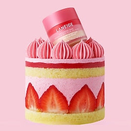LANEIGE Lip Sleeping Mask Strawberry Shortcake – naktinė lūpų kaukė intensyviam drėkinimui