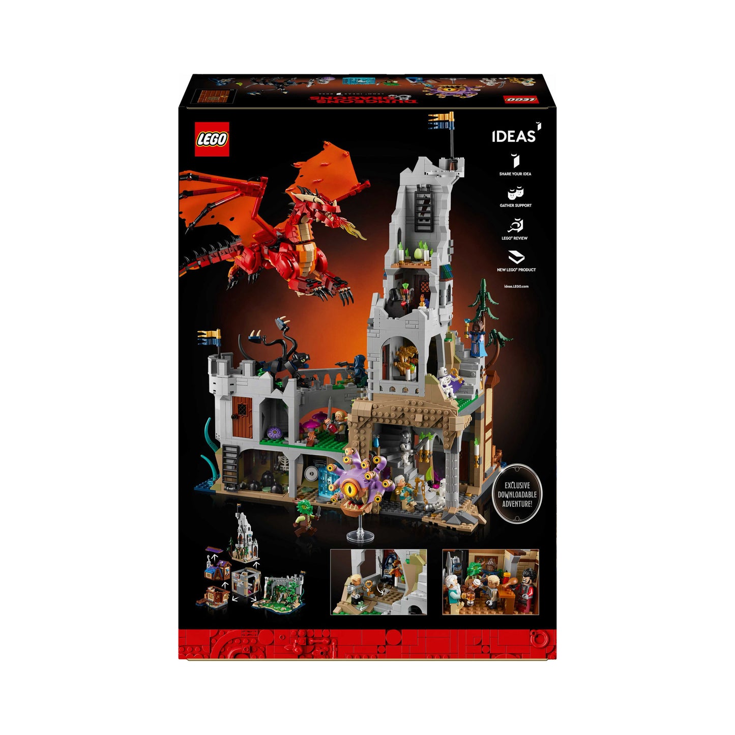 LEGO® Ideas Dungeons &amp; Dragons: Punase Draakoni lugu 21348