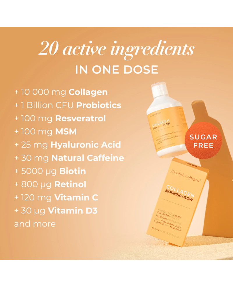 Swedish Collagen 10,000mg Morning Glow 500 ml