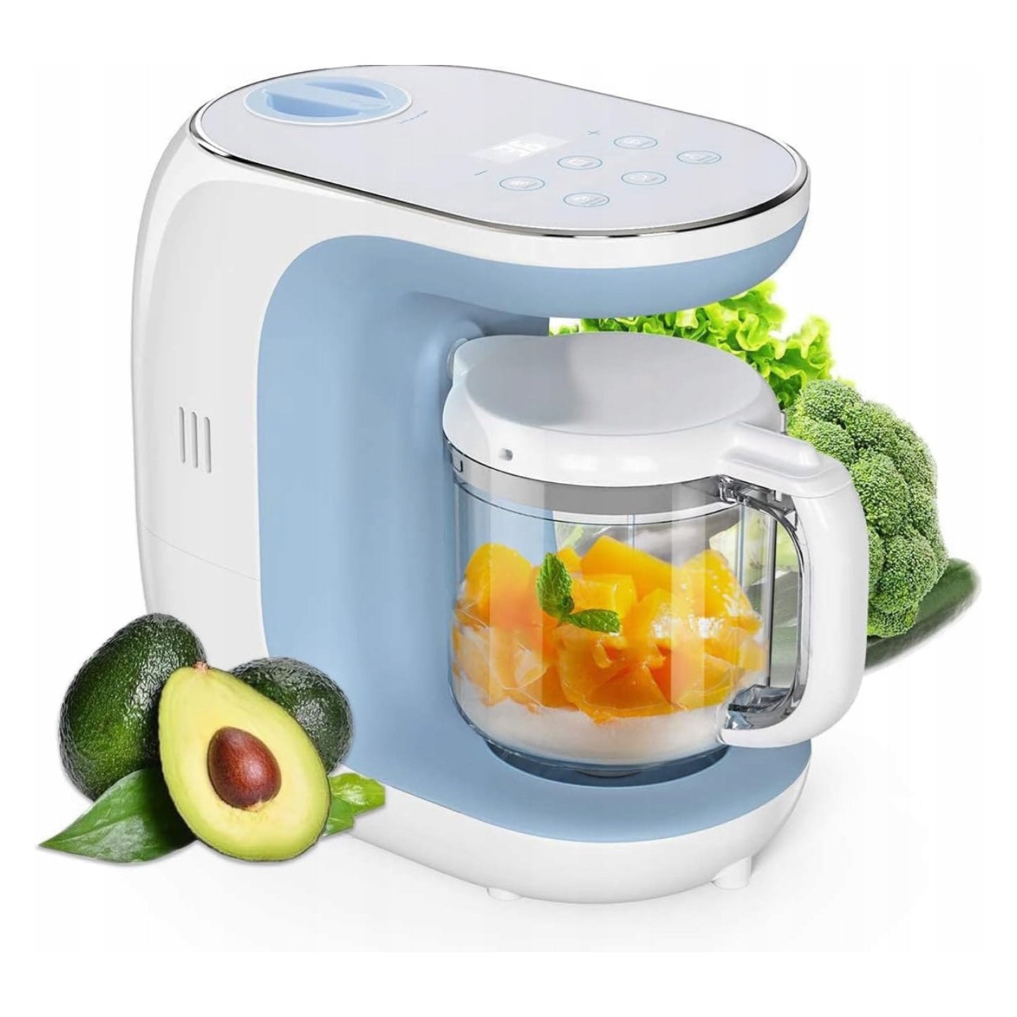 Multifunktsionaalne 5-ühes beebitoidukombain - aurutamine, kuumutamine, sulatamine ja segamine