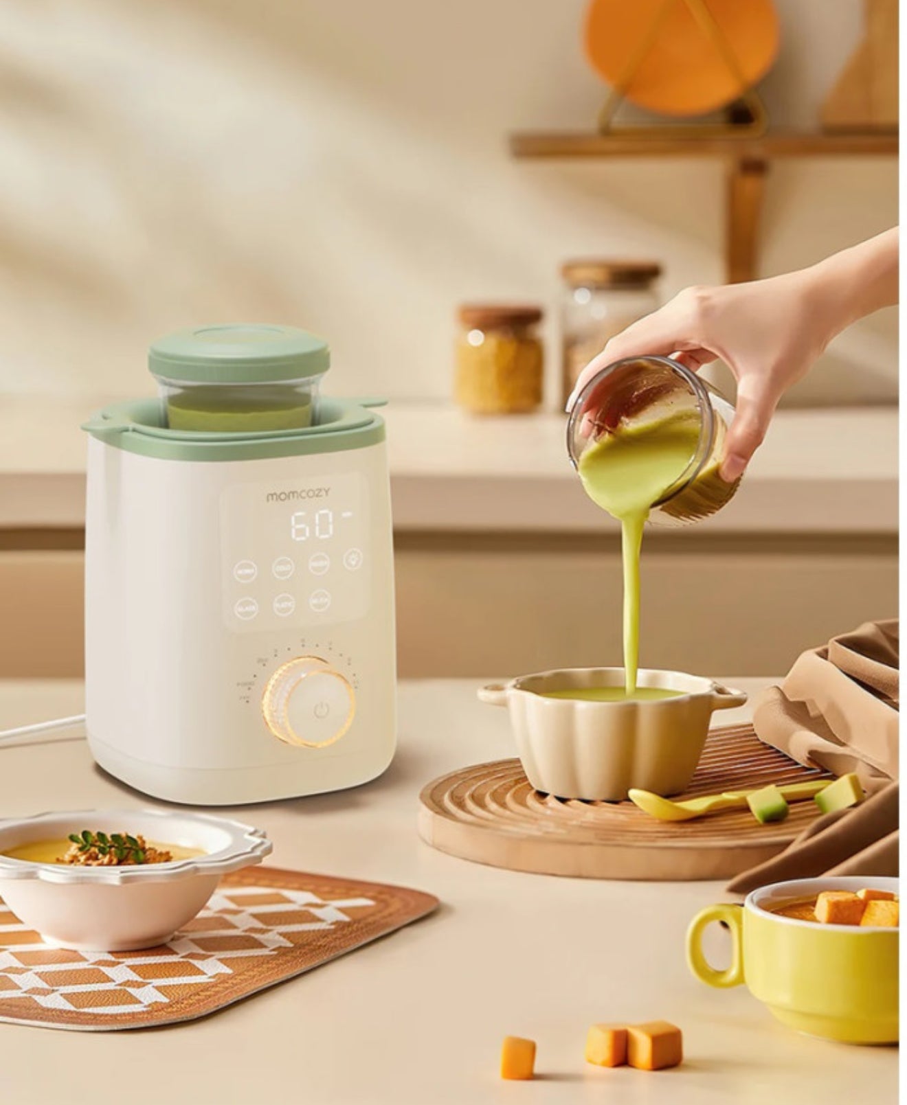 MOMCOZY MW02 NUTRI SMART Išmanusis buteliukų šikdytuvas kūdikiams