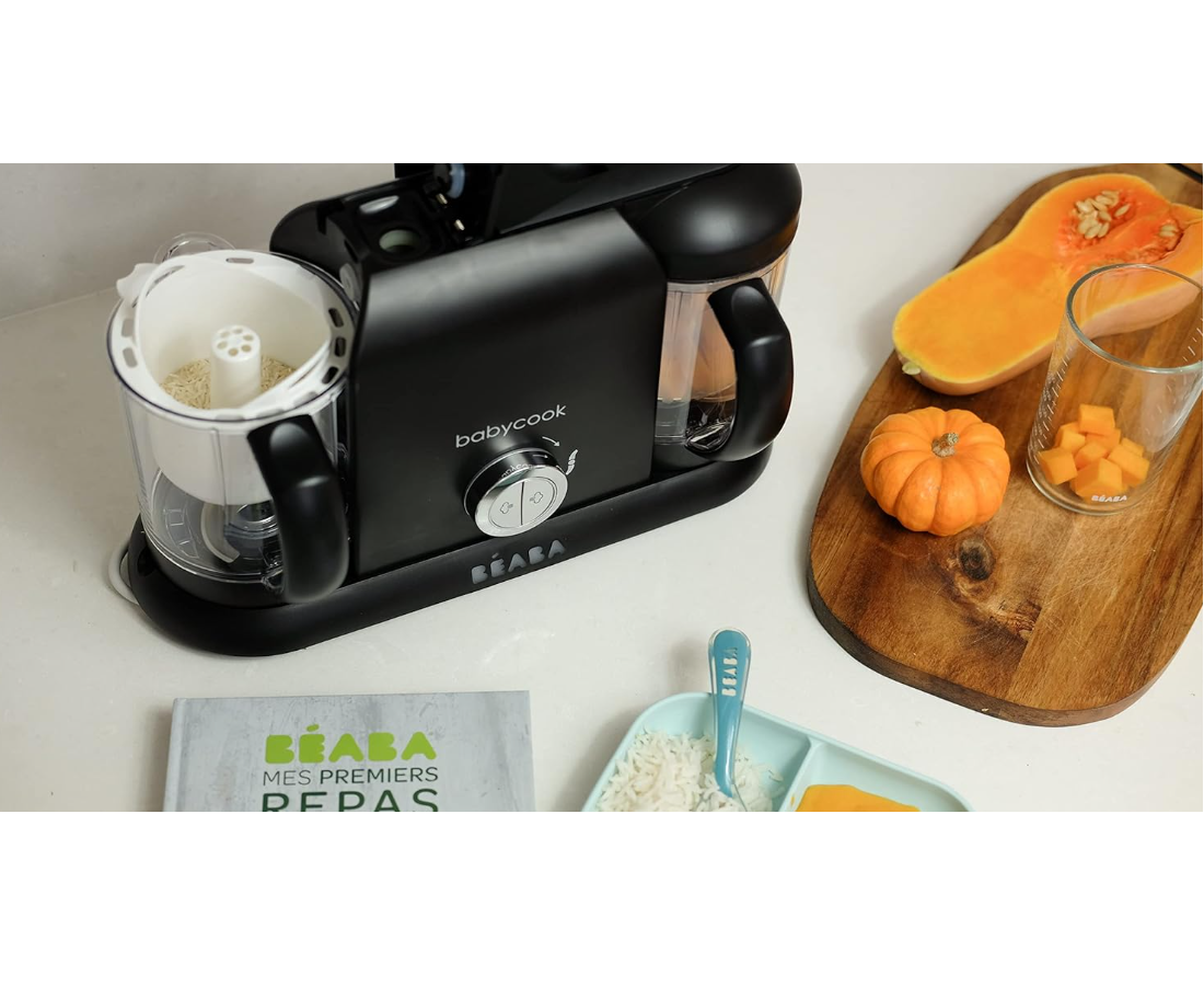 BEABA BABYCOOK PLUS trintuvas-garintuvas 4in1, Black